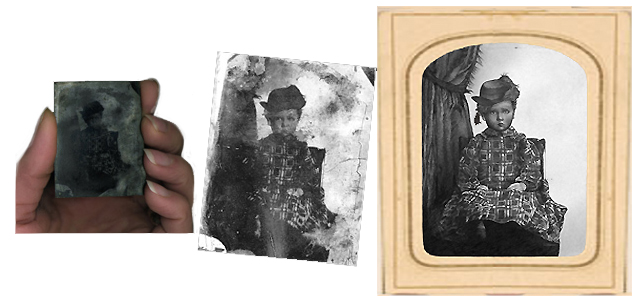 Award Winning Tintype Restoration-by Kathryn Rutherford-Heirloom Art Studio